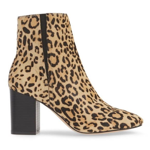 Halogen Abbi block heel bootie in cheetah - Picture 1 of 8